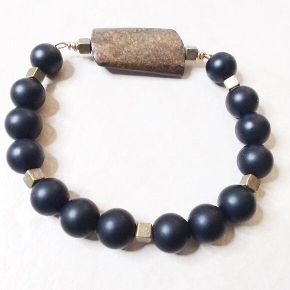 Twisted 2! Masculine Vibes! Stretch Bracelet! Gender Fluid Unisex  LGBTQ  7-7.5" - Picture 1 of 6